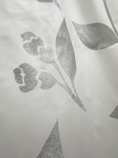 Штора для ванн Peva, серебряный иней, 178х183 см