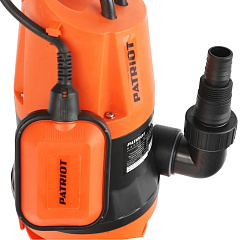 Дренажный насос Patriot F 400 для грязной воды, 400 Вт, 133 л/м, погружение 5 м
