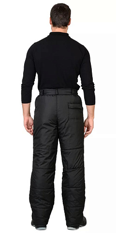 Брюки утепленные "Сириус-Европа", черные, р. 96-100/182-188