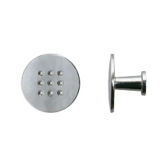 Ручка-кнопка мебельная StahlBuro А507, 2 шт, СР хром