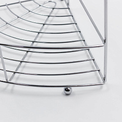 Полка угловая, хром, 3-ярусная