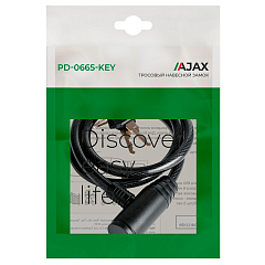 Замок навесной тросовый Ajax PD-0665-KEY, 6 мм, 65 см