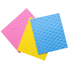 Салфетка губчатая Bloom, 3 шт, 15x18 см, ACC004