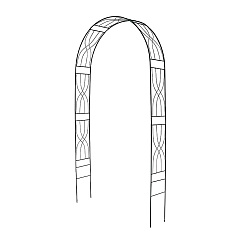 Арка Садовая разборная Песочные часы ДК-035, 2,3х0,3х1,2 м