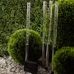Садовый светильник Пузырьки, на солнечной батарее, 53 см, 4 шт