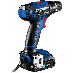 Аккумуляторная дрель-шуруповерт Зубр Профессионал DL-201-22, 2 АКБ, в кейсе, 20 В (2 Ач)