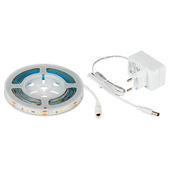 Светодиодная лента для растений ЭРА FITO-Strip Light-Ra90-3m полного спектра 3 м IP65 с адаптером 12V (арт. Б0059881)