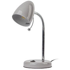 Светильник настольный, светодиодный Эра N-116-Е27-40W-GY серый, 40Вт