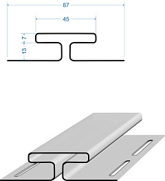 H-профиль соединительный Docke 3000 мм киви