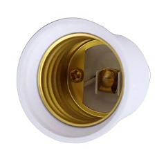 Переходник с цоколя General Lighting Systems, E14 на E27 (Лампа Е14 в патрон Е27)