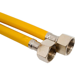 Шланг для газа Elka, ПВХ, желтый, гайка/гайка, 1/2", 80 см