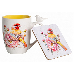 Кружка Spring Bird с костером, 340 мл