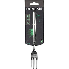 Вилка столовая Domenik Milano, silver, 2 шт, DMC046