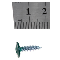 Саморез по металлу острый с прессшайбой RAL 6005, темно-зеленый, 4,2x16 мм (35 шт)