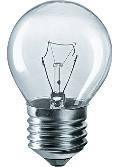 Лампа накаливания Navigator NI-C-40-230-E27-CL шарик прозрачный P45 40W E27 400lm 3000К, 94310