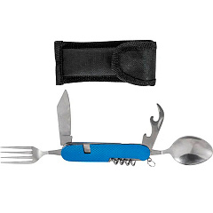 Набор столовый походный 6 в 1, Ecos TS-34, синий