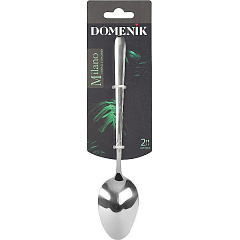 Ложка столовая Domenik Milano, silver, 2 шт