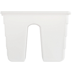 Кашпо на перила малое, белое, 290х290х200 мм