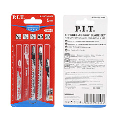 Набор пилок для лобзиков P.I.T., 5 шт (AJSB01-005B)