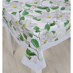 Скатерть Flannel, Белая орхидея, 122х152 см