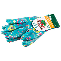 Перчатки хозяйственные PARK EL-F002, полиэстер+нитрил, размер 9 (L)