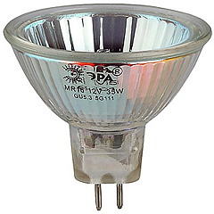 Лампа галогенная Эра GU5.3-MR16-35W-12V-CL 525lm 3000К, C0027355