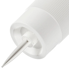 Ваза пластиковая для цветов под срез, ножка колышек, белая, 15х28 см, 3,75 л