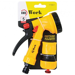Пистолет для полива InWork, с муфтой, 5 режимов, 3/4&quot;