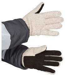 Перчатки шерстяные со спилком на ладони и пальцах Юкагиры Safeprotect (Тинсулейт), размер 11