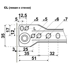 Направляющие роликовые StahlBuro, 500/0,8 мм, белые (2 шт)