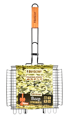 Решетка-гриль 30х25х5,5 cм, с антипригарным покрытием, Boyscout 61303