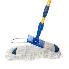 Швабра для пола MasterKlass-1 с насадкой из х/б, HomeQueen 57234