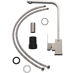 Смеситель для кухни Aqueduc 345710, одноручковый, нержавеющая сталь