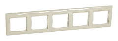 Рамка 5 постов, слоновая кость VALENA (индивидуальная упаковка) (696743)