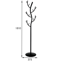 Вешалка - стойка для верхней одежды и головных уборов ЗМИ Дерево № 9 ВНП 211, коричневая