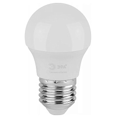 Лампа светодиодная Эра Green Line LED P45-10W-840-E27, шар матовый, 10 Вт, 1000Лм 4000К, яркий белый свет, Б0067040