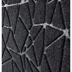 Коврик влаговпитывающий Прест Геометрия, 60х90 см, черный