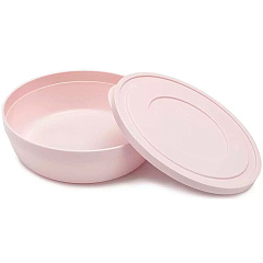 Салатник SANDY низкий с крышкой, розовый, 6 л, 31 см