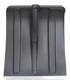 Лопата снеговая 380х365 мм "Снежок" в сборе с деревянным черенком и V-образной ручкой