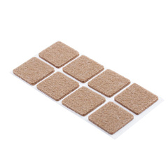 Протектор фетровый самоклеющийся Element, темно-коричневый, 25х25 мм, 8 шт