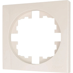 Рамка 1-местная квадратная Lezard Osen, слоновая кость, 743-9000-146