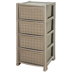 Комод Эльфпласт, Виола, 4-х секционный