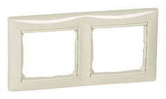 Рамка 2 поста слоновая кость VALENA (индивидуальная упаковка) (695632)