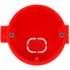 Коробка установочная для скрытой проводки Тусо RUVinil (IP30) 10185С с саморезами, D 66 мм, H 51 мм