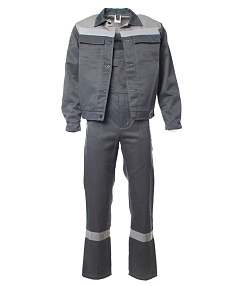 Костюм рабочий летний Оптимал, серый, р. (52-54) 104-108/182-188