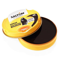 Крем для обуви из гладкой кожи Salton, в банке, 50 мл, черный
