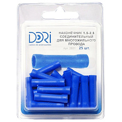 Наконечник соединительный Дори, изолированный, 1,5 - 2,5 мм², 25 шт