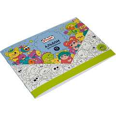 Альбом для рисования Комус, класс, миники, 12 листов, А5