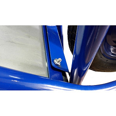 Тачка строительная 110 л 1-колесная синяя