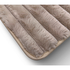 Коврик плюшевый My Bunny Волны, бежевый, 50х80 см